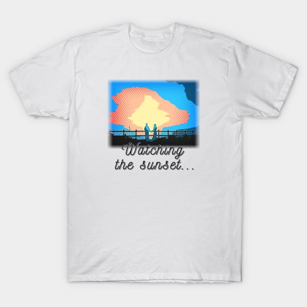 Watching  the sunset... T-Shirt by zzzozzo